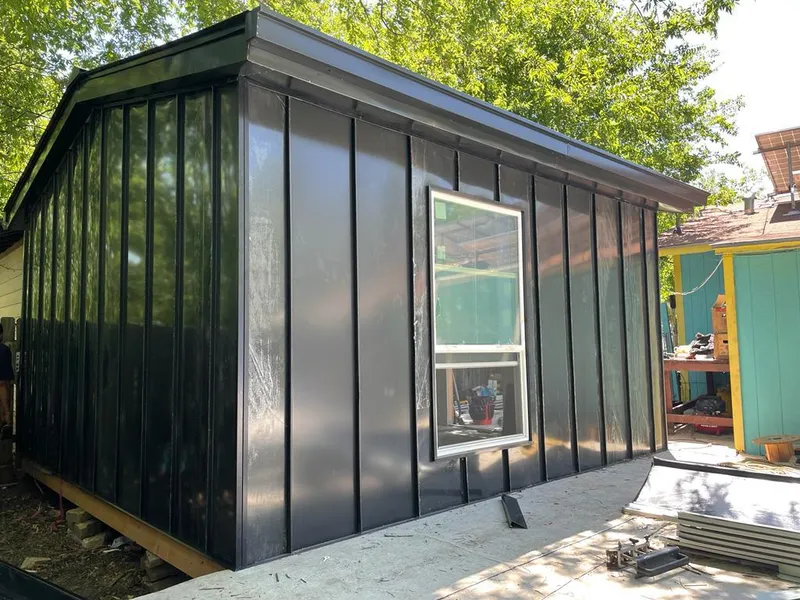 Black standing seam metal wall panels for Metal Roof Installation in Valrico